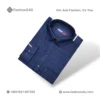 Tommy Hilfiger plain Blue cotton Print Shirt