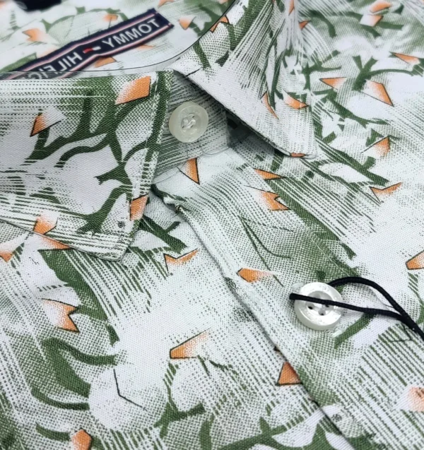 Tommy Hilfiger Green Floral Print Shirt