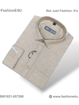 Tommy Hilfiger Solid Light Brown Shirt