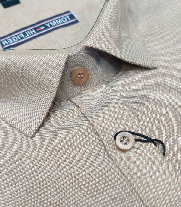 Tommy Hilfiger Solid Light Brown Shirt